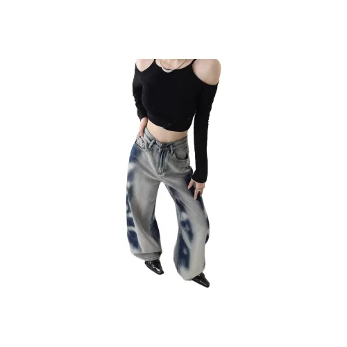 Ordifen Jeans Women's Light Blue