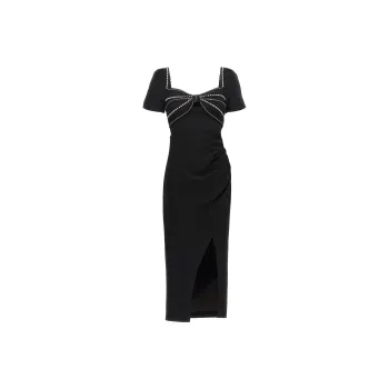 Self portrait Crystal embellished Midi Dress