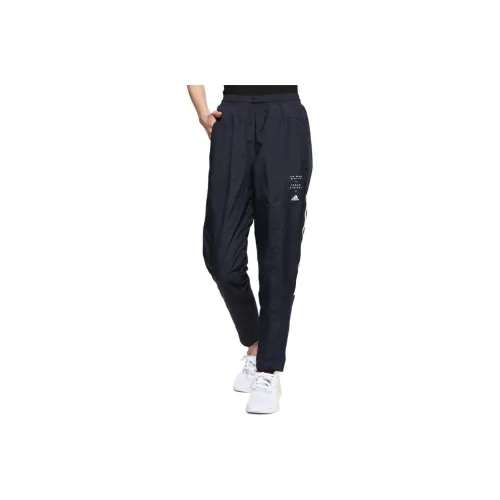 Adidas Knitted Sports Pants Women's Marine Blue