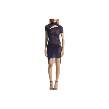 COPERNI SS24 Short Sleeved Dress Women's Burgundy