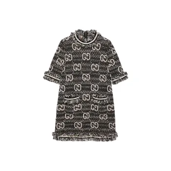 GUCCI Gg Motif Short Sleeved Dress