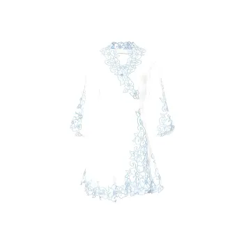 Zimmermann Golden Floral-embroidered Minidress