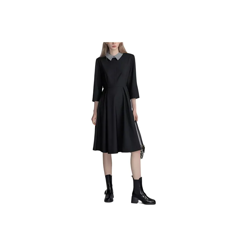 Dme Long Sleeved Dresses Women's Black-0