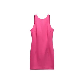 ZARA Sleeveless Dress Women's Dark Purple Red