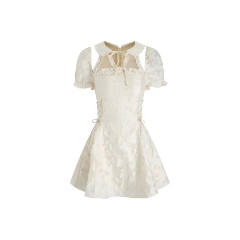 JOSR Short Sleeved Dress Women's Apricot-0
