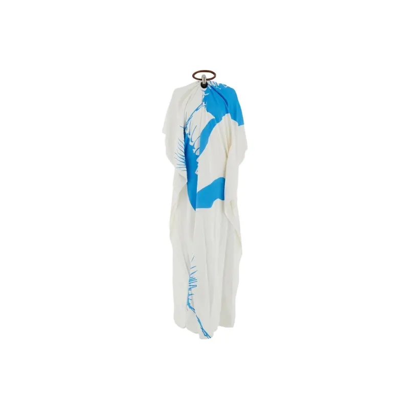 FERRAGAMO Long-Sleeved Dresses Women's Blue-0
