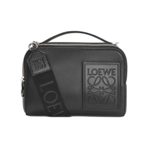 LOEWE Cow Leather Camera Bag, Shoulder Bag, Crossbody Bag, Handbag Mini Women's Black