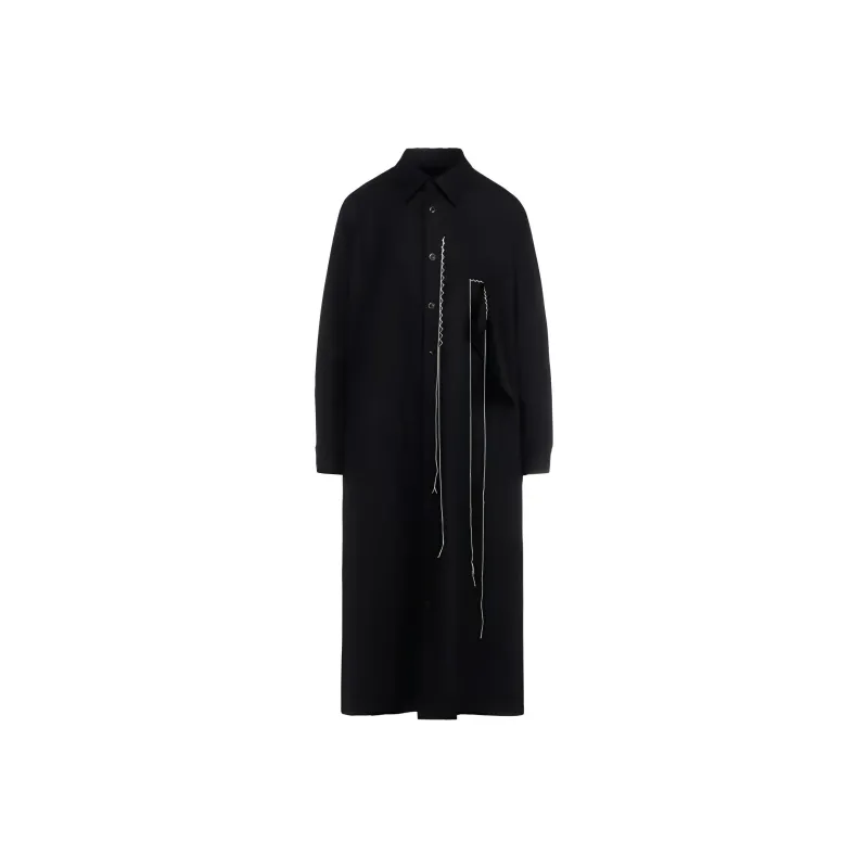 Yohji Yamamoto Long Sleeved Dress Women's Black-0