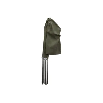 ZARA Sleeveless Dresses Women's Gray Green