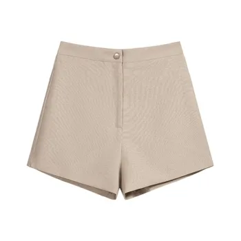 HUASJ Casual Shorts Women's Khaki