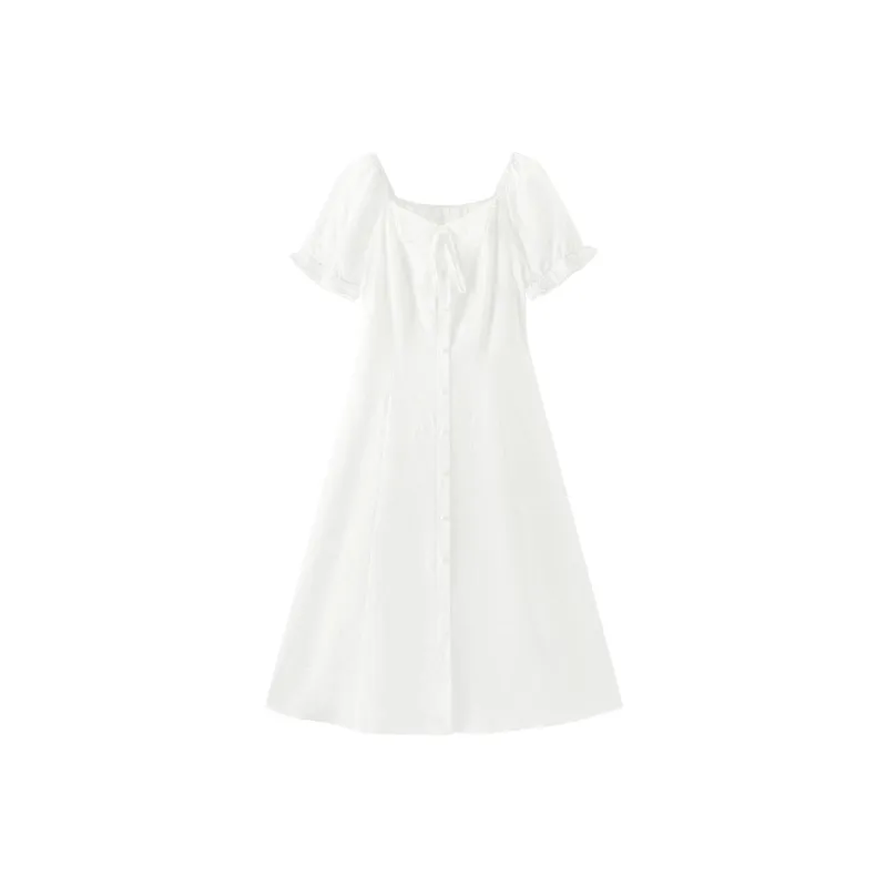 SEM/R Short Sleeved Dress Women's Ecru 10312-0