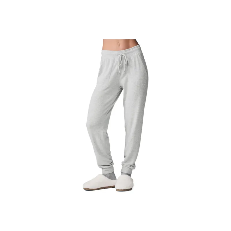 Alo Yoga Soho Sweatpant Knitted Sports Pants Women's-0