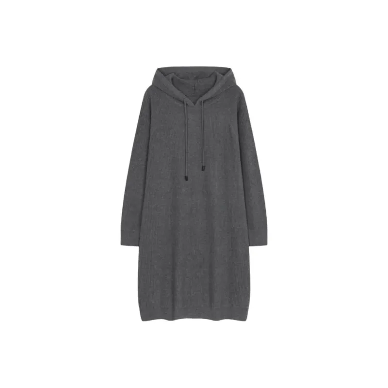 IHIMI Long Sleeved Dress Women's Gray-0