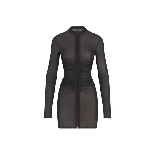 Skims Long-Sleeved Dresses Women's Black