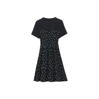 MM Short Sleeved Dress Women's Black