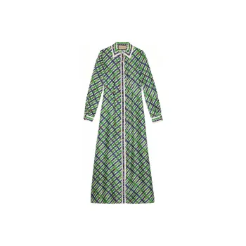 GUCCI Long-Sleeved Dresses Women's Green