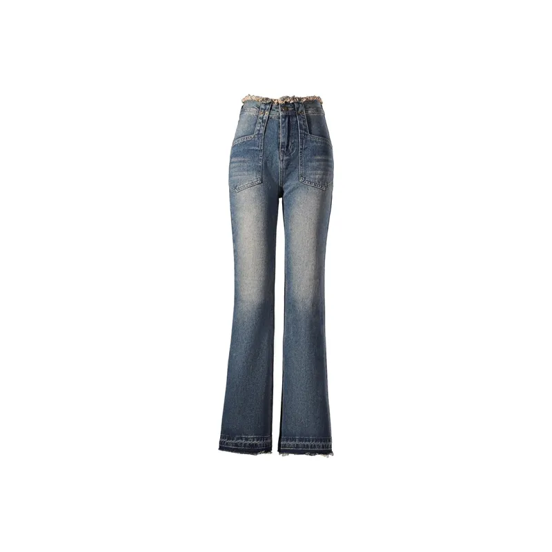 Wen Shan Jeans Women's Vintage Blue-2