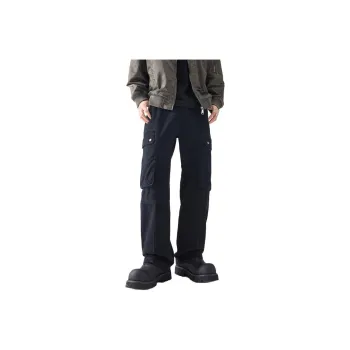 SONGS ALONG Cargo Pants Unisex Black