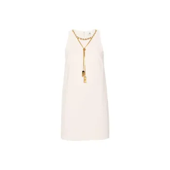 Elisabetta Franchi Embellished Crepe Boxy Mini Dress