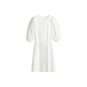 H&M Short Sleeved Dresses Women's White