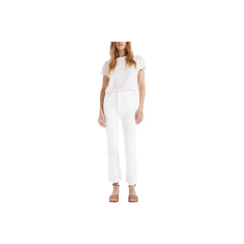 MOTHER Jeans Women's Cream White-0