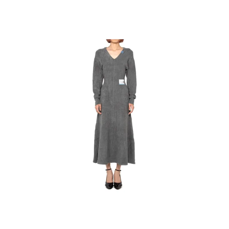 Maison Mihara Yasuhiro Long Sleeved Dresses Women's Gray-0