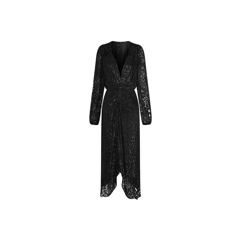 RARE Long Sleeved Dresses Women's Black-0