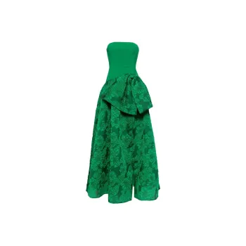 Marchesa Notte Calathea Strapless Gown
