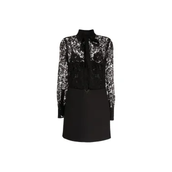 Valentino Long Sleeved Dresses Women's Black