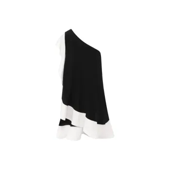 GIVENCHY Sleeveless Dress Women's Black White