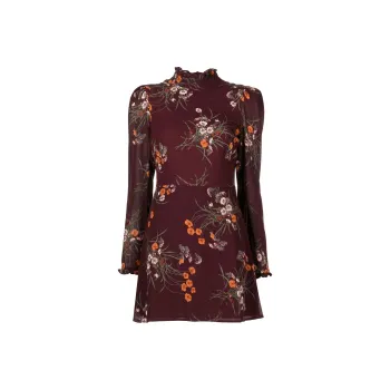 Reformation Long-Sleeved Dresses Women's Deep Red