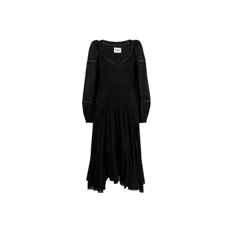 ISABEL MARANT ETOILE Long-Sleeved Dresses Women's Black-0