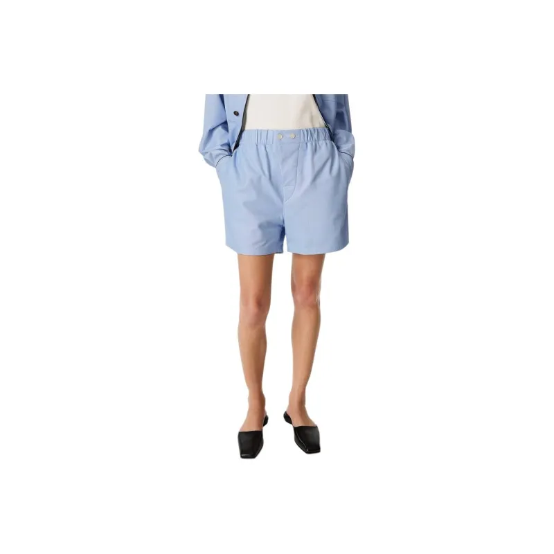 Bottega Veneta Printed Leather Boxer Shorts 'Light Blue'-0
