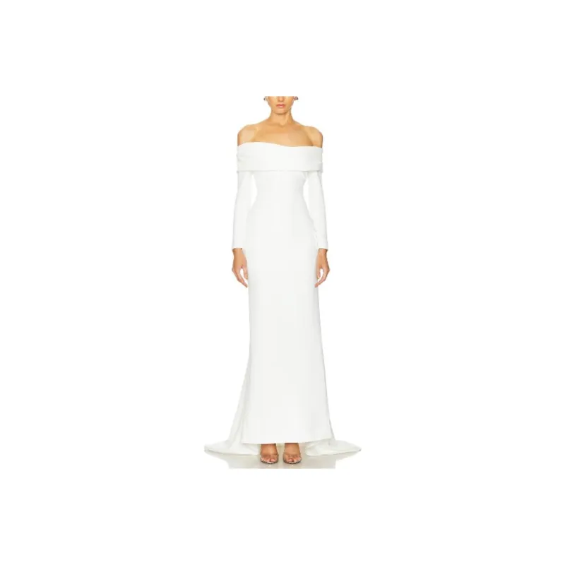 SOLACE LONDON Long Sleeved Dresses Women's White-0