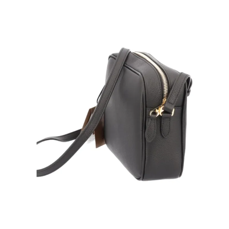 Burberry Leather Camera Bag, Shoulder Bag Women's Black-3