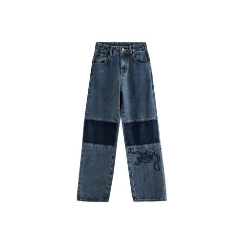 Initial language Jeans Women's Denim Blue