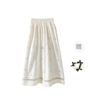 CPAURA Casual Pants Women's Tulle Pants+Bowknot Hair Tie Comes With
