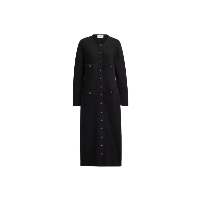 COACH Long Sleeved Dress Women's Black-0