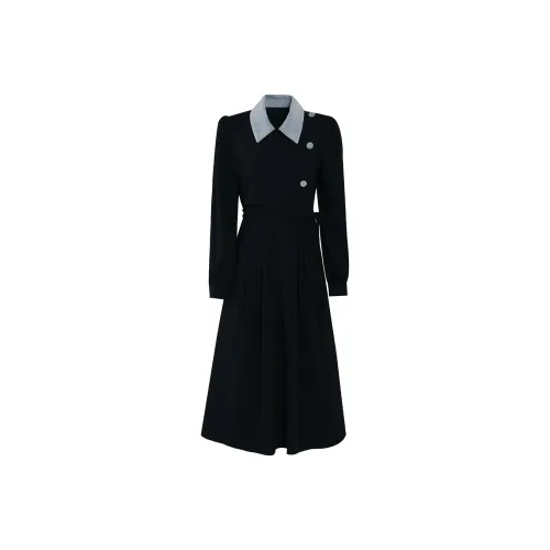 PAZZO Long Sleeved Dresses Women's Black