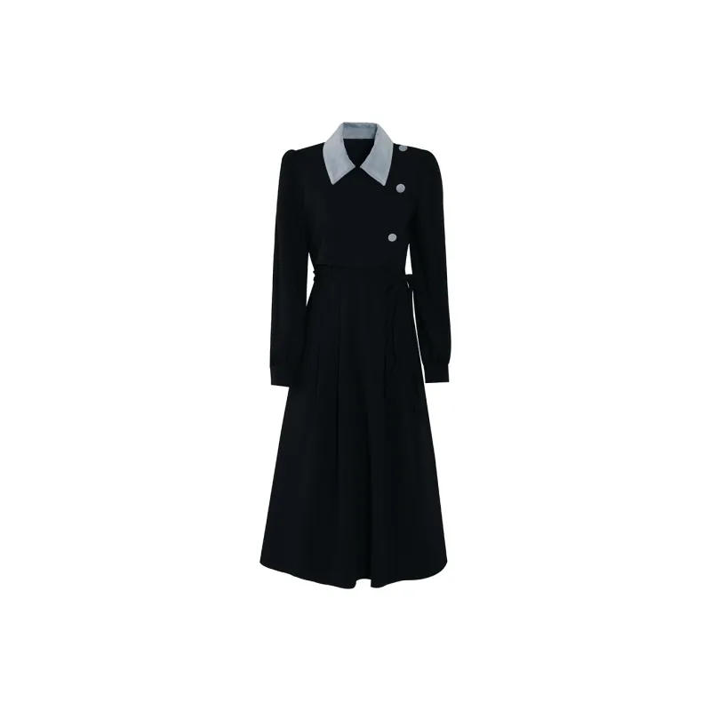 PAZZO Long Sleeved Dress Women's Black-0