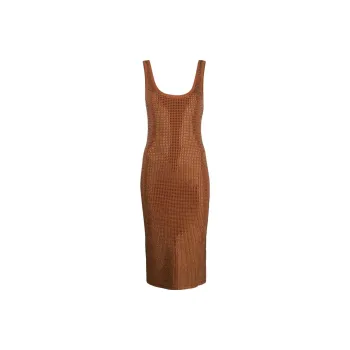 Sandro Fantasia Rhinestone embellished Midi Dress