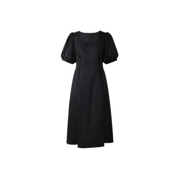 THE SEA LIFE Short Sleeved Dress Women's Black Mage
