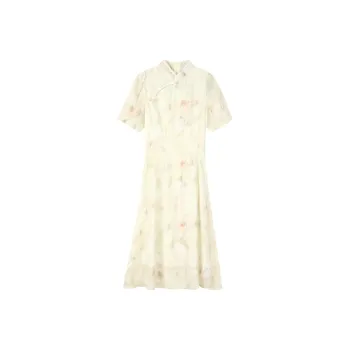 JOSR Short-Sleeved Dresses Women's Apricot
