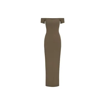 Skims Short-Sleeved Dresses Women's Army Green