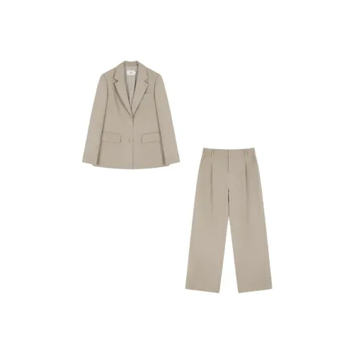 Mo Han Yi Mei Business Suit Women's Khaki