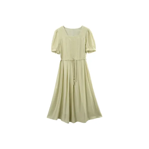 A Paradise For Awakening Short Sleeved Dress Women's Green