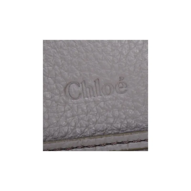 Chloe Marcie Leather Tote Bag, Shopping Bag, Handbag Women's Light Gray-6