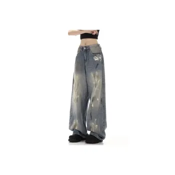 Ordifen Jeans Women's Vintage Blue