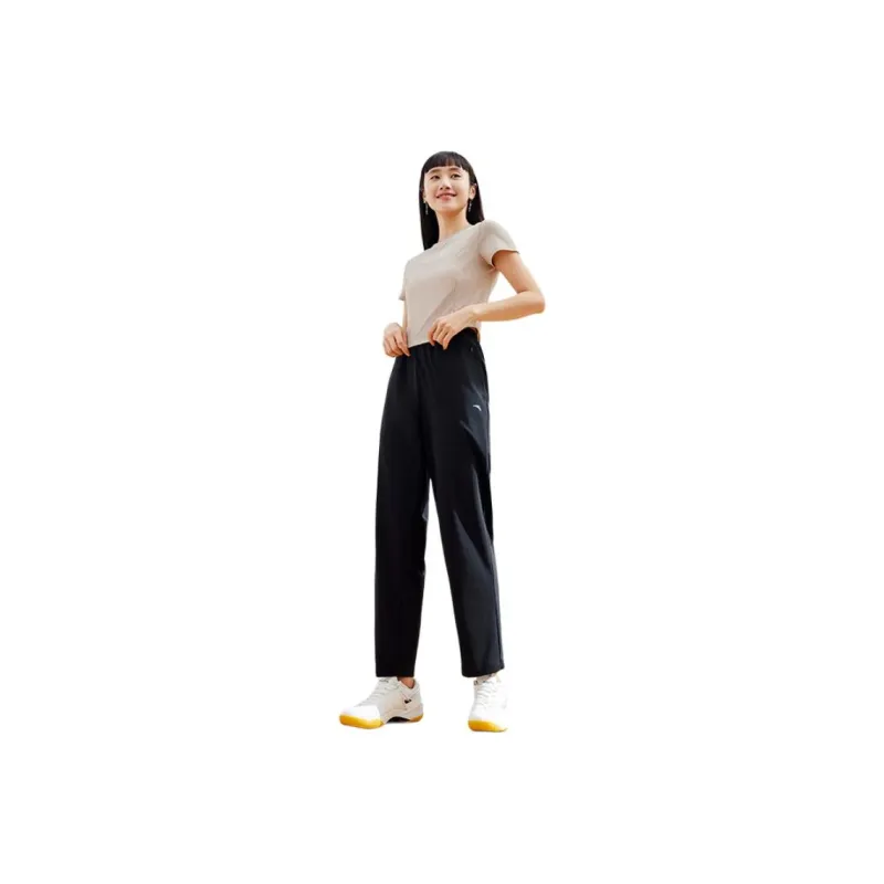 Anta Sports Life Collection Knitted Sweatpants Women's Basic Black-0