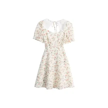 Taste The Color Short Sleeved Dress Women's Rose Floral